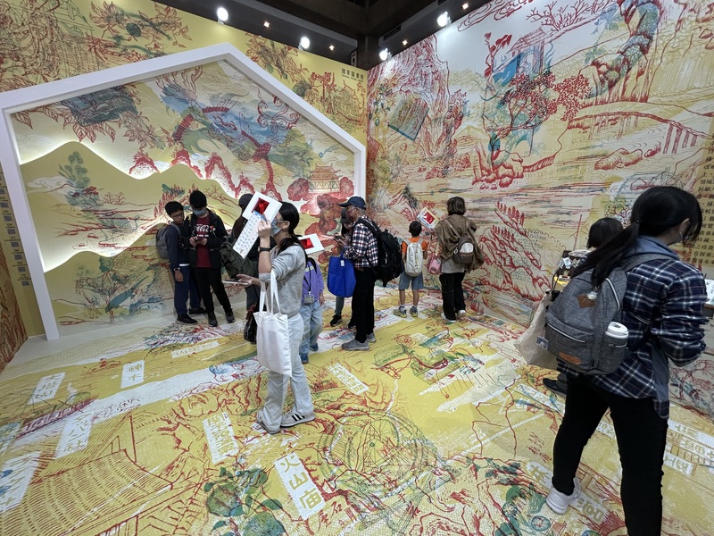 國家圖書館展位　宛如一張立體藏寶圖