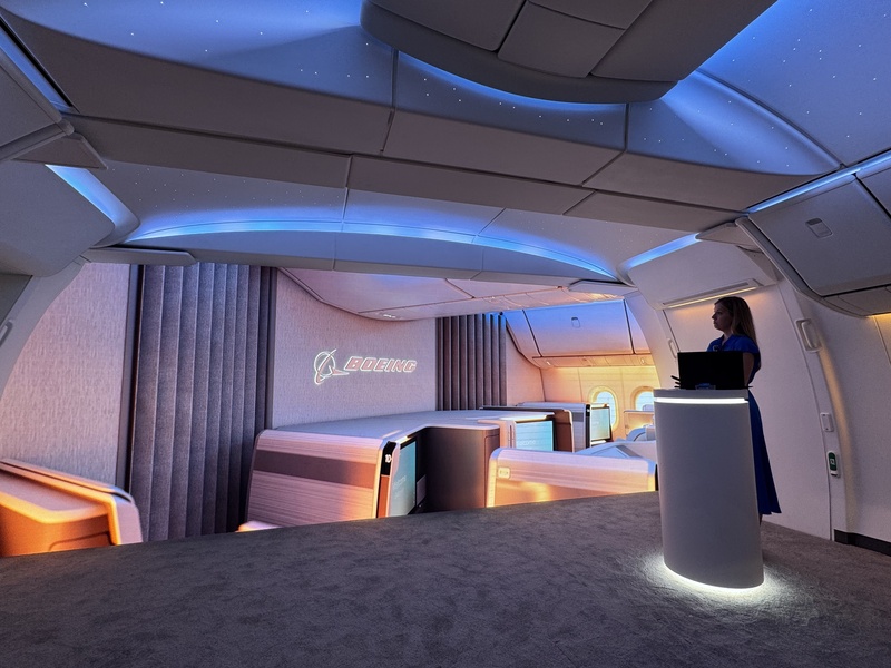 新加坡航展　波音參展模擬客艙