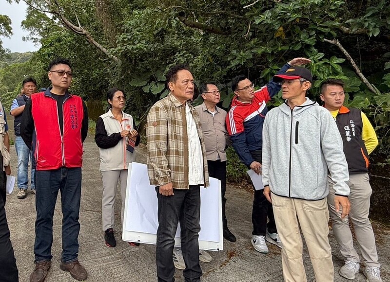 屏東牡丹鄉部落聯絡道路受損　曾智勇會勘