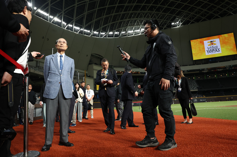 王貞治現身大巨蛋出席台日棒球國際交流賽（3）