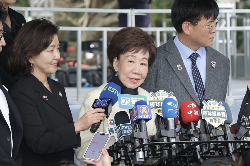 呂秀蓮出席北市228紀念會受訪