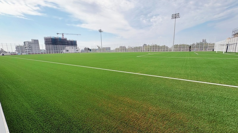 台中足球園區工程達7成　副球場人工草皮拚國際認證