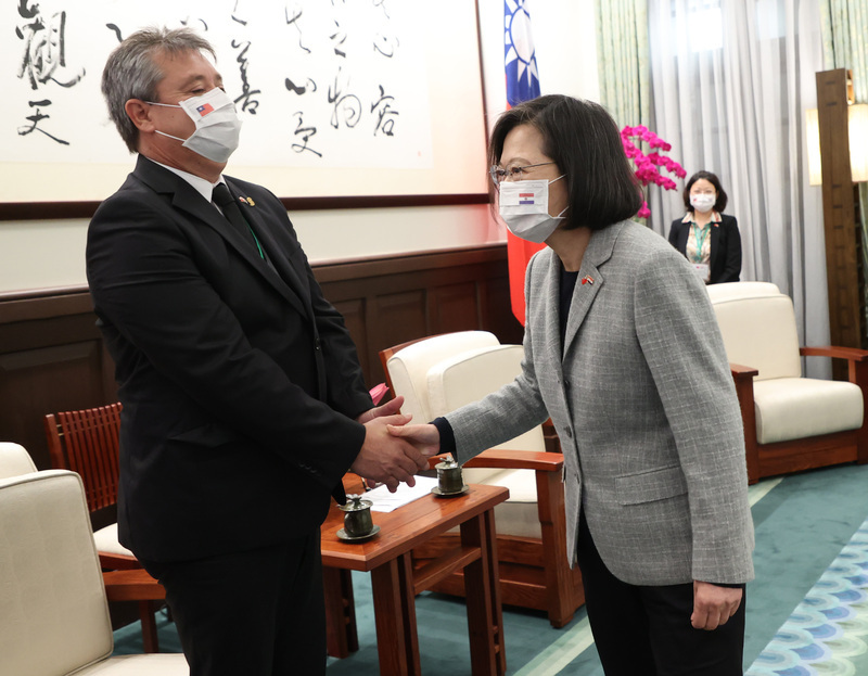 蔡總統接見巴拉圭議長 盼民主盟友加強合作