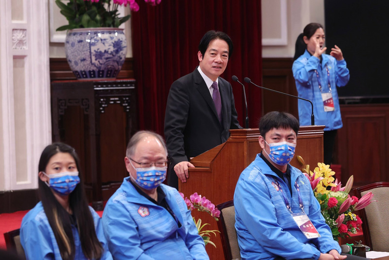 接見聽奧選手 賴副總統：政府重視身障者運動權利