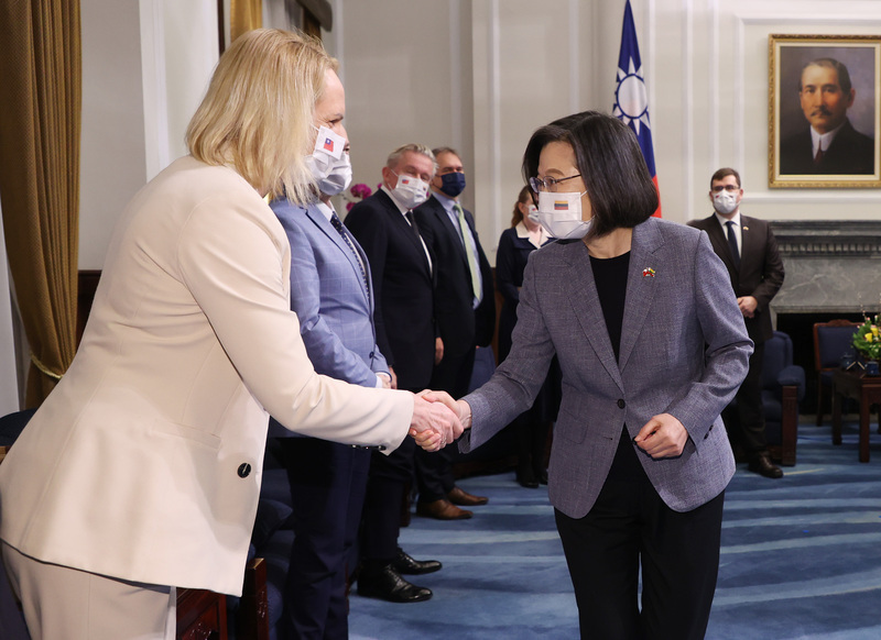 總統：與立陶宛深化夥伴關係 強化全球民主韌性