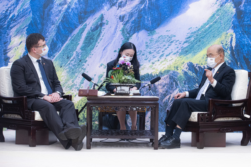 蘇貞昌：台灣應與立陶宛加強合作 對抗集權擴張