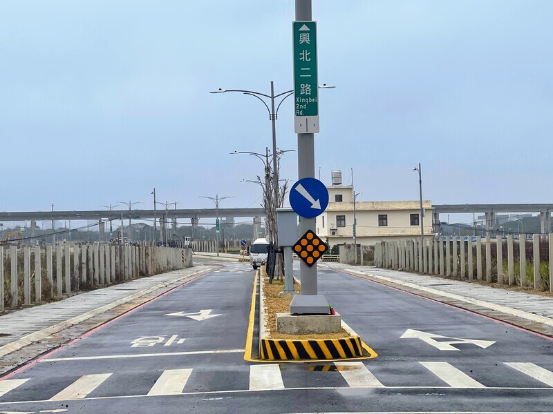 桃園中壢新闢興北二路 春節前通車紓解車流