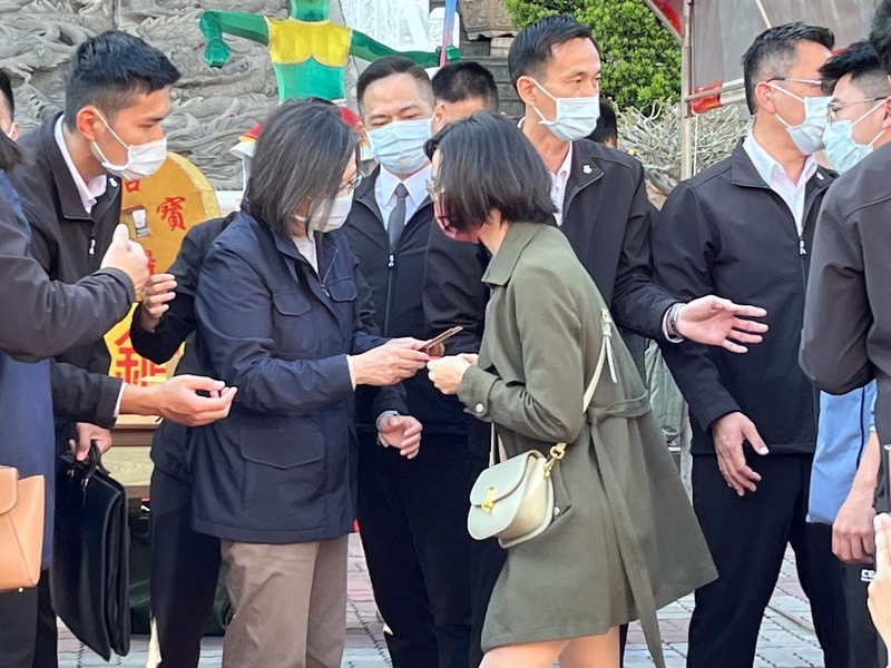 蔡總統關心南部水情 視察高屏溪攔河堰