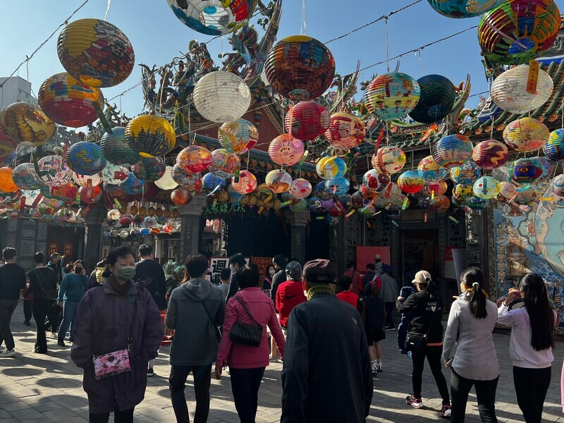 台南大年初四豔陽高照 遊客有增無減