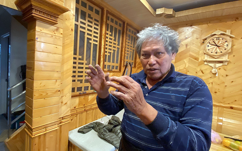 林光福醉心木作工藝 棧板廢料巧手化為美感桌椅