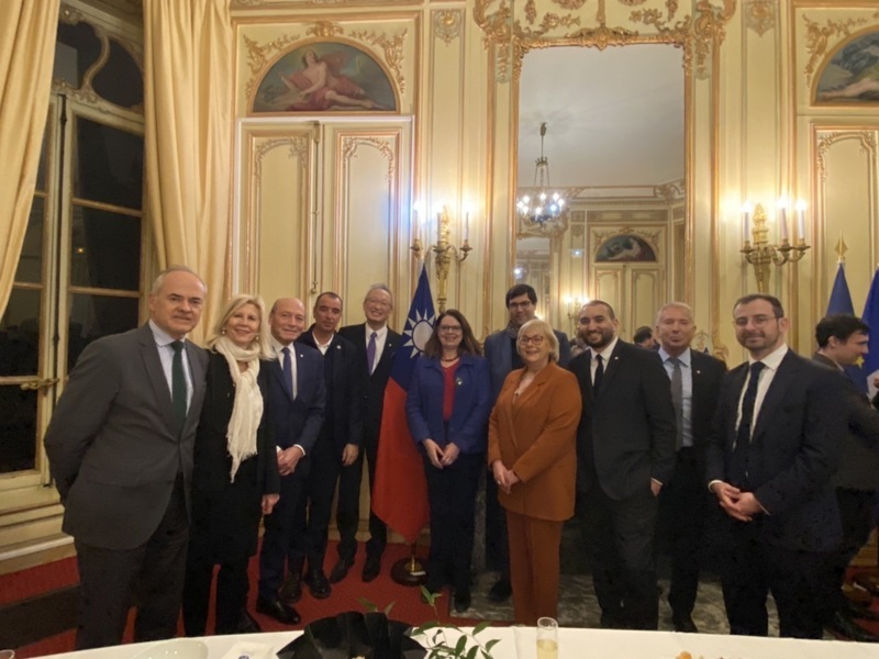 法國議員出席代表處晚會 誓言捍衛民主與台灣同在