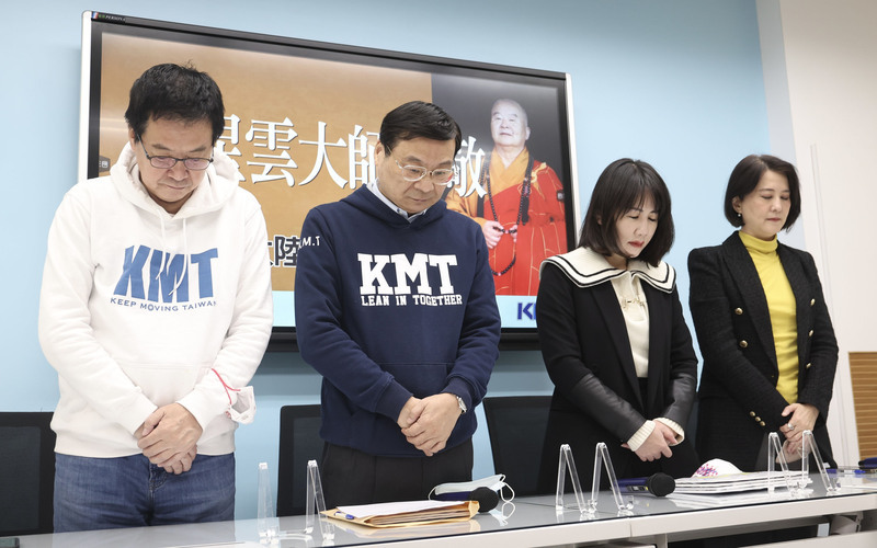 星雲法師辭世 藍籲開放陸籍信眾來台弔唁