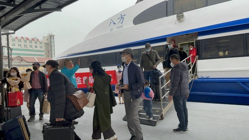 金門泉州航線恢復首日 縣府：爭取放寬小三通