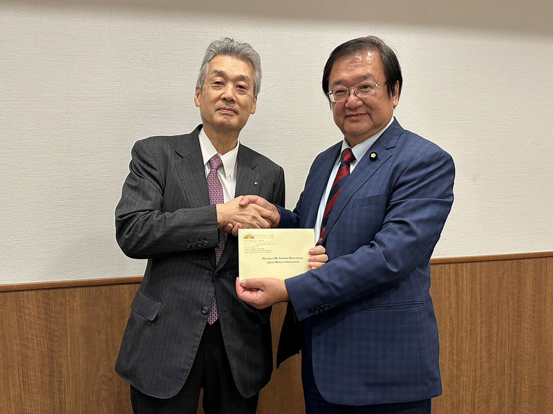 邱泰源拜會日本醫師會 盼支持台灣成為WHA觀察員
