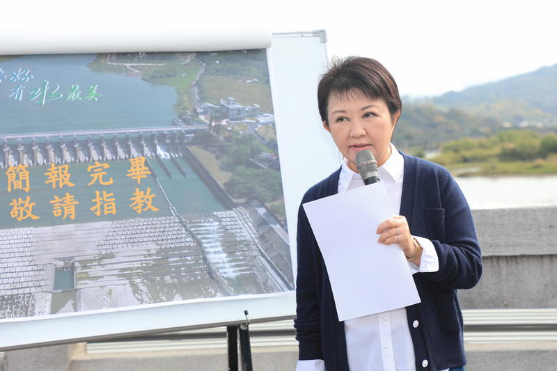 盧秀燕視察石岡壩 呼籲發電水源庫容要兼顧