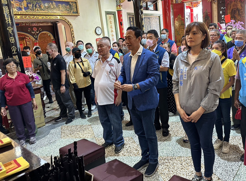 郭台銘訪高雄 李眉蓁：當面表達下架民進黨重要性