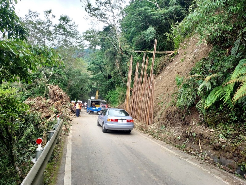 合歡山翠峰路段邊坡搶修 預計7/7前日夜交管