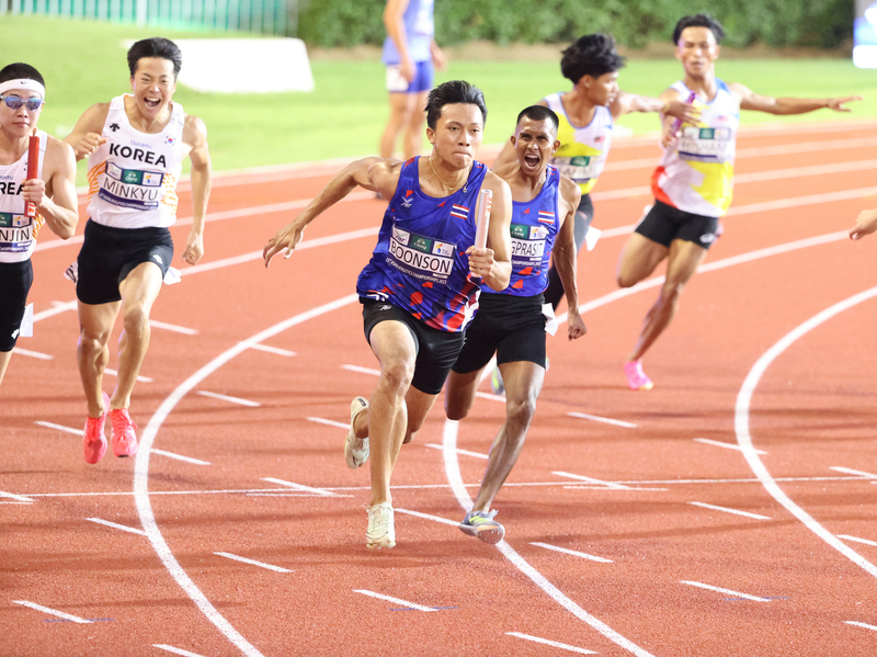 17歲短跑天才布頌 領軍4x100公尺接力為泰國摘金