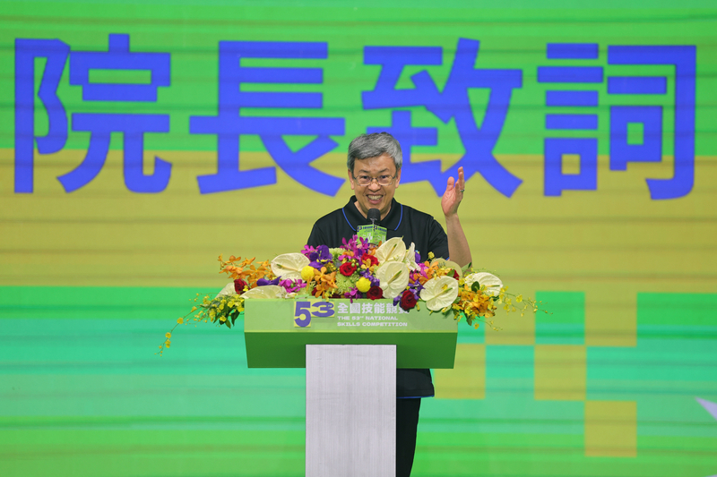 全國技能競賽開戰 陳建仁勉勵選手不設限