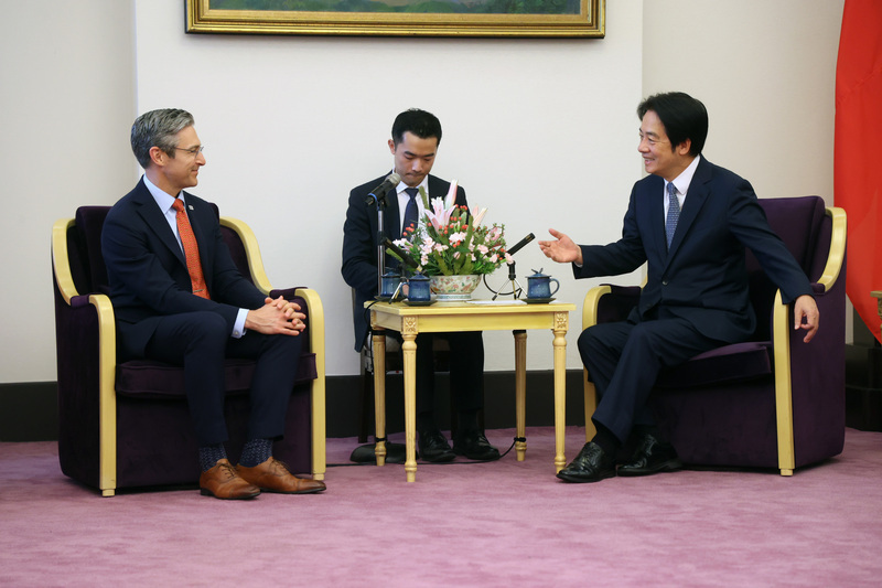 賴清德：台灣面臨區域霸權崛起威脅 盼國際多關注