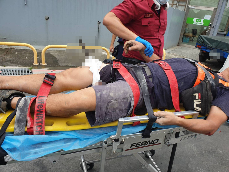 北市工人疑施工不慎掉落B2 大腿遭鋼筋刺傷