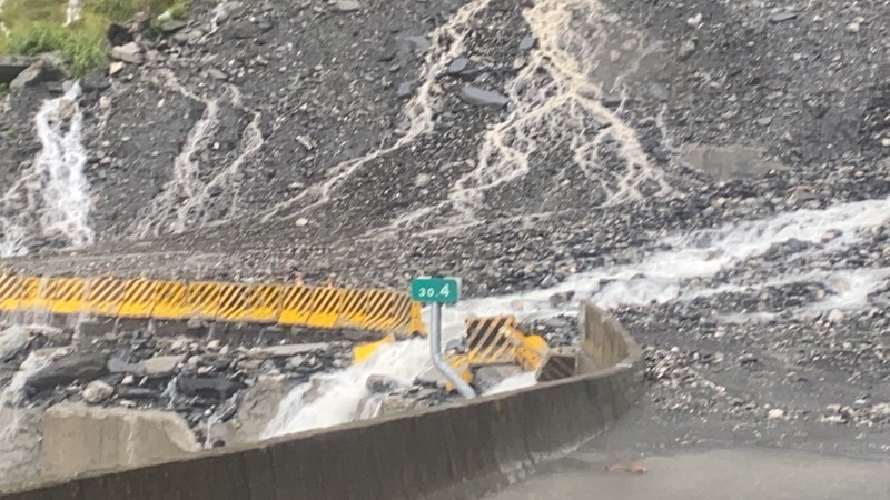 颱風杜蘇芮帶豪雨 南橫天池到大關山出現土石流