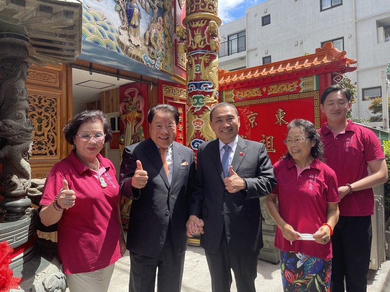 侯友宜抵日訪媽祖廟 日華懇國會大廈辦茶會歡迎