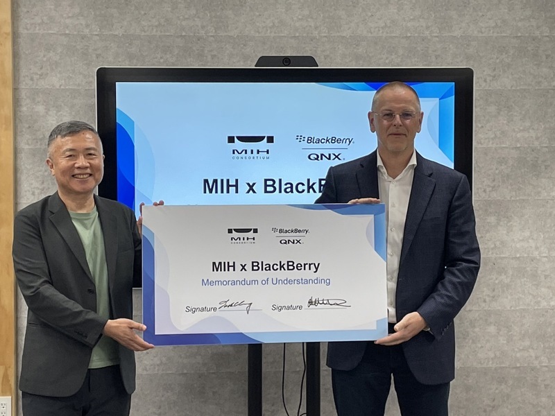 MIH採用BlackBerry軟體平台 開發下世代電動車
