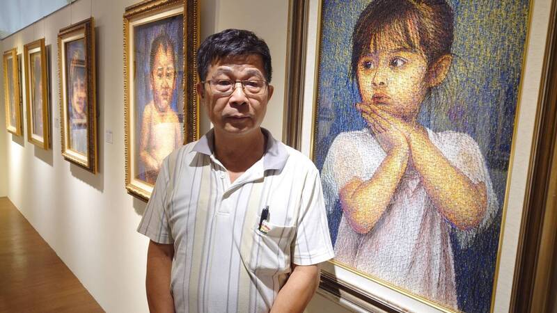 陳正浩釘線作畫顛覆傳統 一幅作品完成至少30天