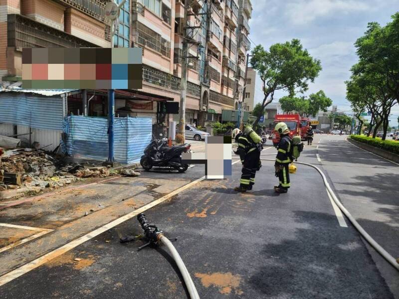 桃園中壢蓋屋整地挖斷瓦斯管 消防戒護緊急止洩