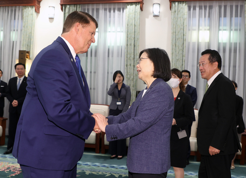 蔡總統：盼台美盡速簽署雙重課稅協定 創造更多利基