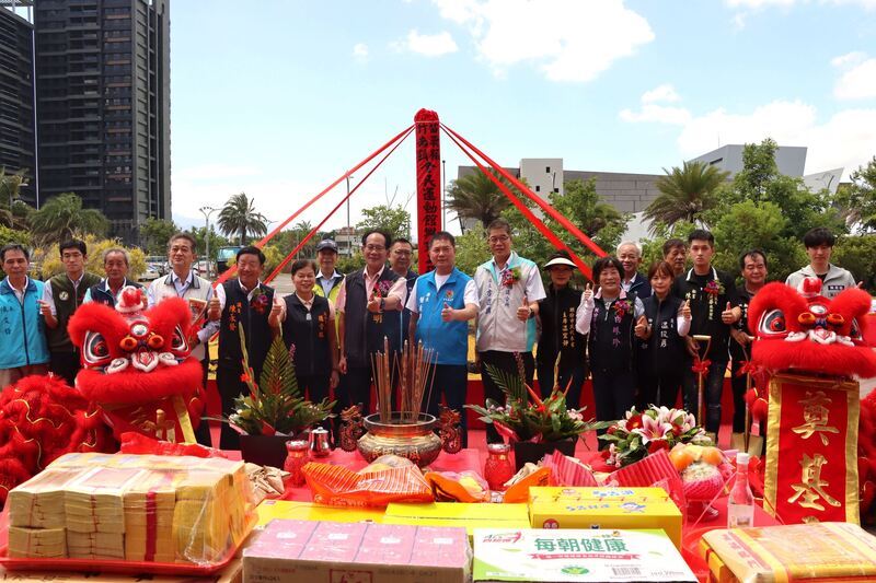 苗縣竹南鎮全民運動館動土 預計114年完工
