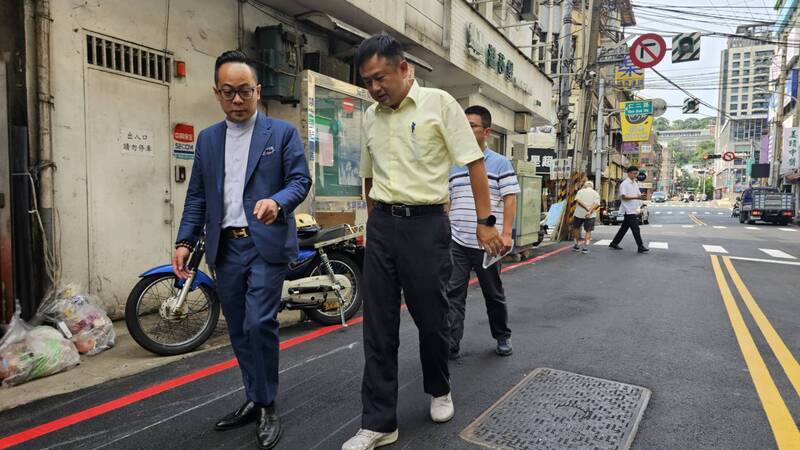 劉銘傳路刨鋪完工 基市府：巷弄統一挖埋整合首例