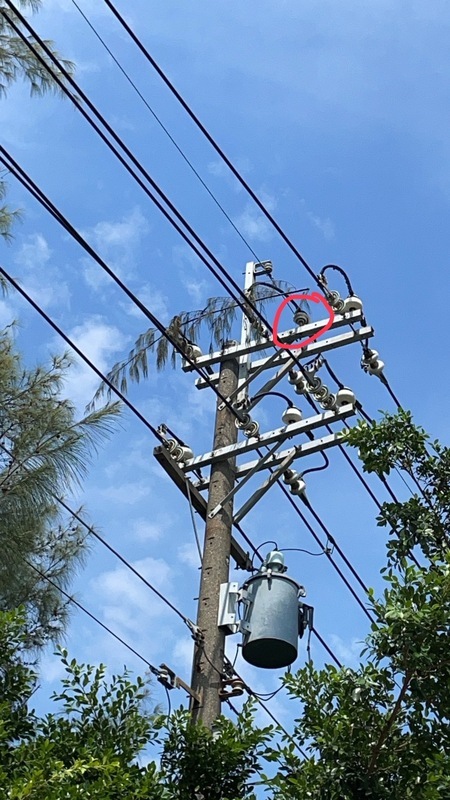 高雄岡山電桿絕緣器破損49戶停電 樂購廣場受波及