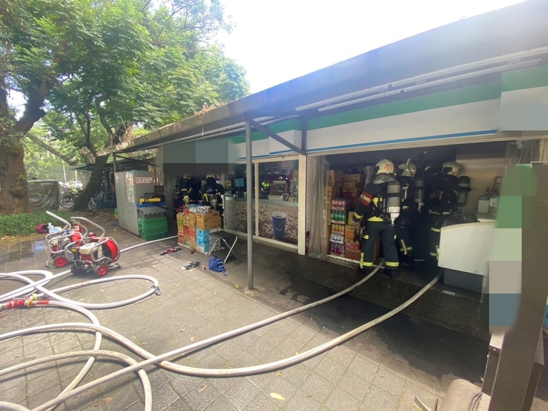 台大校園超商內發生火警已撲滅 初判疑電氣因素