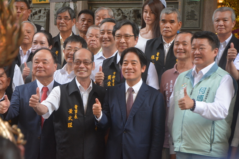 賴清德林口參香 推薦何博文選立委捍衛主權