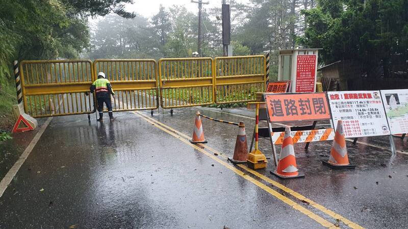 颱風海葵來襲 花蓮山區道路台8線中橫等預警封閉