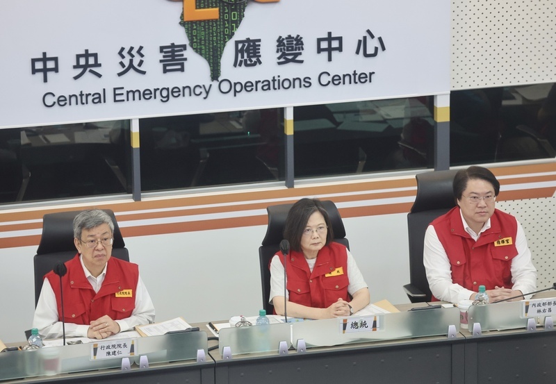 颱風海葵直撲台灣 蔡總統：中央和地方要齊力防災