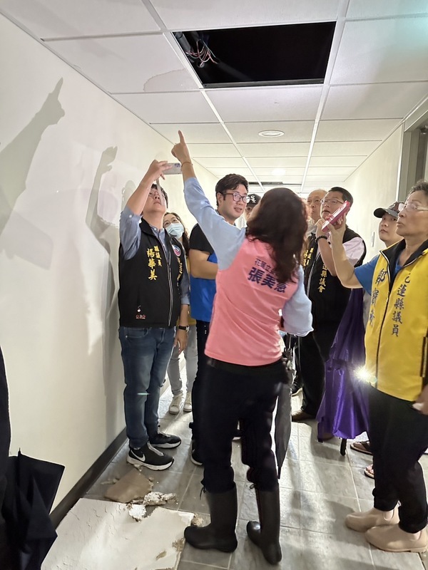 花蓮青年住宅颱風積淹水 縣府：短期強降雨排水不及