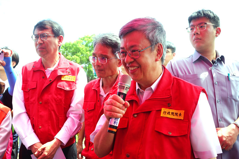 視察花蓮颱風災情 陳建仁：跨部會合作全力復原