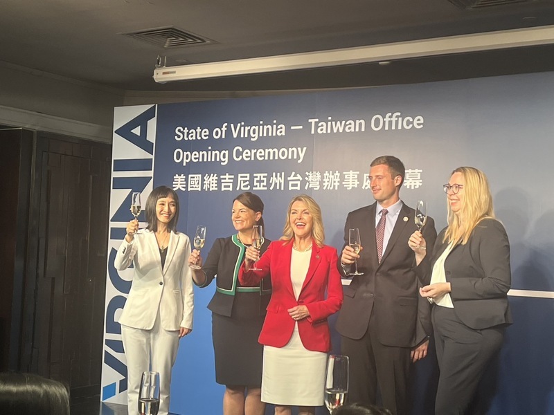 美維吉尼亞州來台設辦事處 選擇民主台灣當好友
