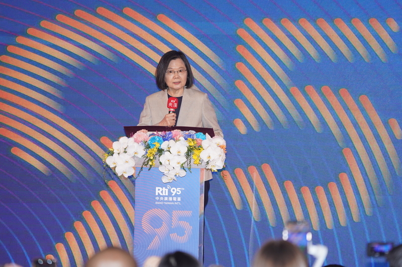 央廣95週年台慶酒會 蔡總統感謝傳遞台灣聲音