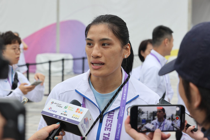 杭州亞運台灣隊升旗典禮 陳念琴首次參加很亢奮