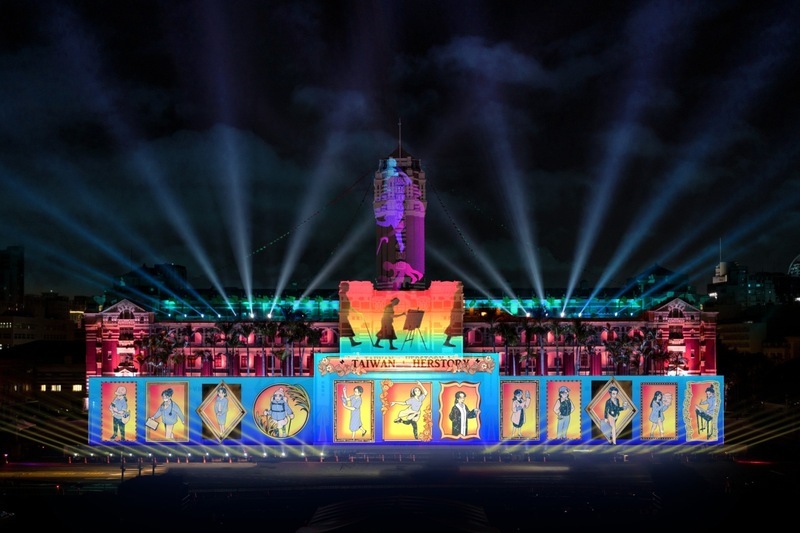 2023國慶光雕致敬台灣 陳淑芳獻聲介紹女性開創者