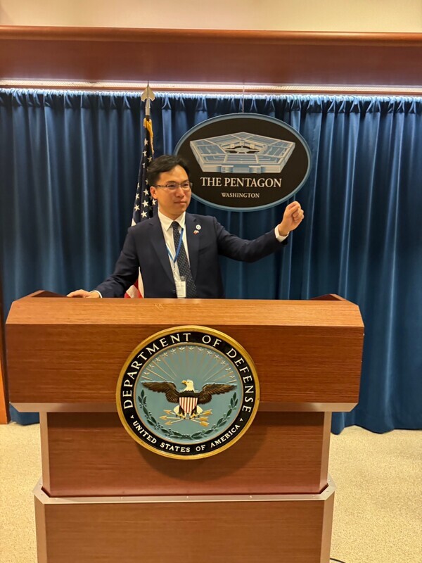 訪五角大廈 高市議員林智鴻：台灣反對共產極權施壓