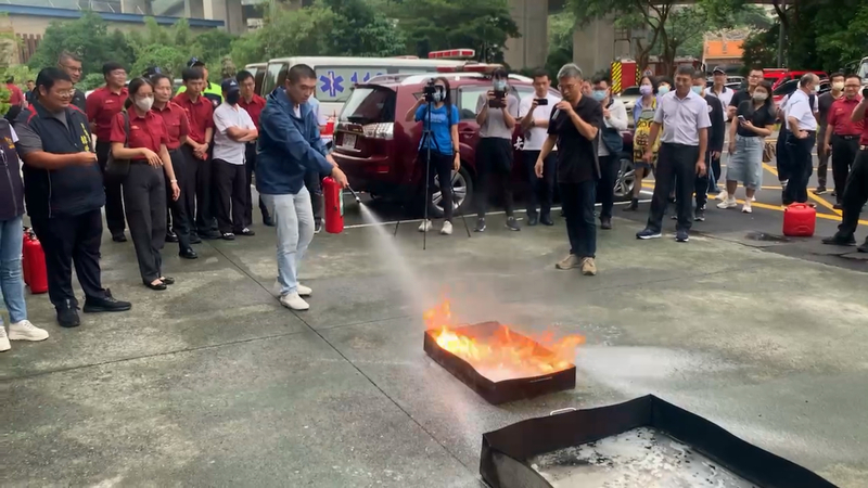 謝國樑：基隆7384具乾粉滅火器 3年內逐步汰換