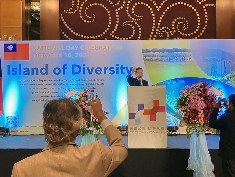 駐印度清奈辦事處國慶酒會 陳俊郎盼加強合作交流