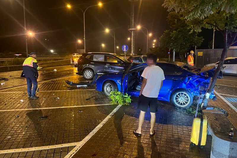 酒駕男國1楊梅休息站撞2車釀2傷 公共危險罪嫌送辦