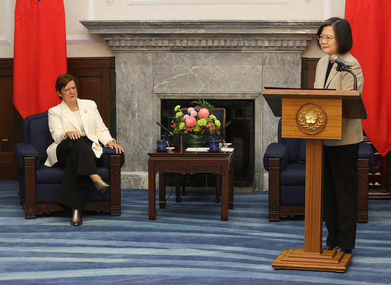 總統：台灣比利時共享普世價值 互補合作邁向制度化