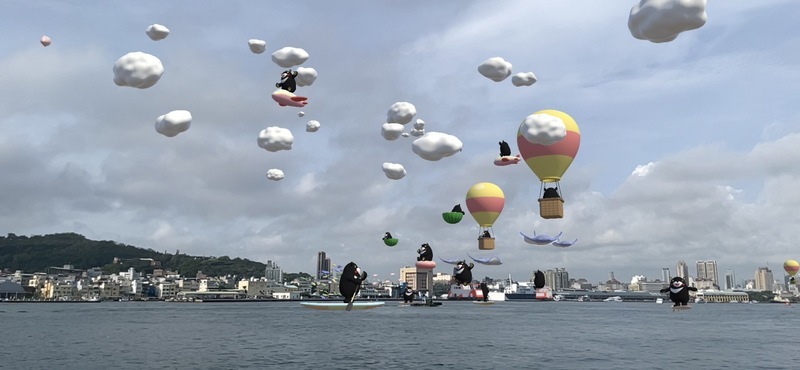 輪船公司打造高雄熊AR 陪民眾搭渡輪玩樂